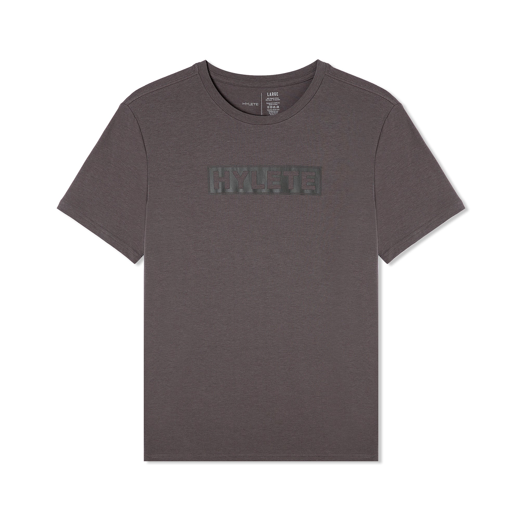 Block Logo HY-Blend Crew Tee Gull Gray